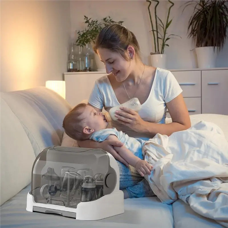 Covered Storage Box For Baby Bottle Organizer-Dustproof Container For Breast Milk And Kitchen, Bambino Bathroom