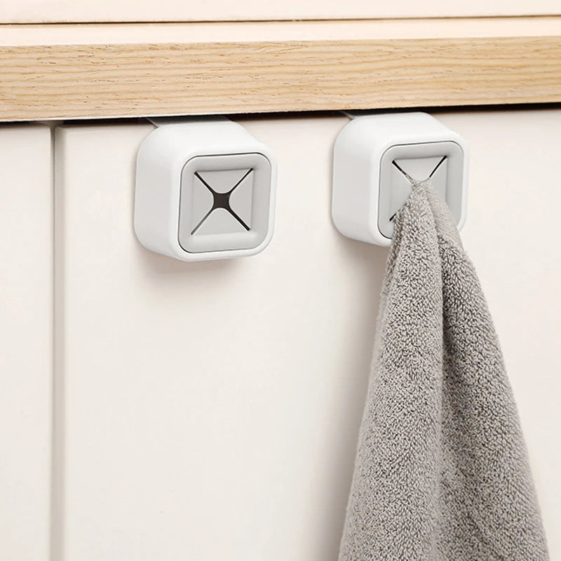 2/3/4pcs Towel Clip Storage Racks Punch-free Hook Dishcloth Dishtowel Glove Hand Towel Hook Kitchen Bathroom Wardrobe Organizer