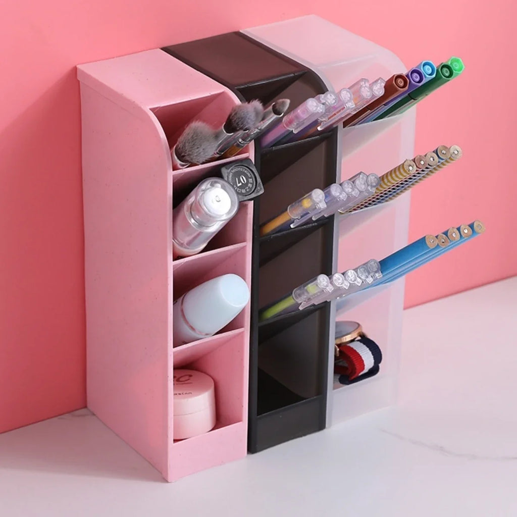 1pc Pen organizer holder table multi-purpose desktop storage box, bedroom living room organizer