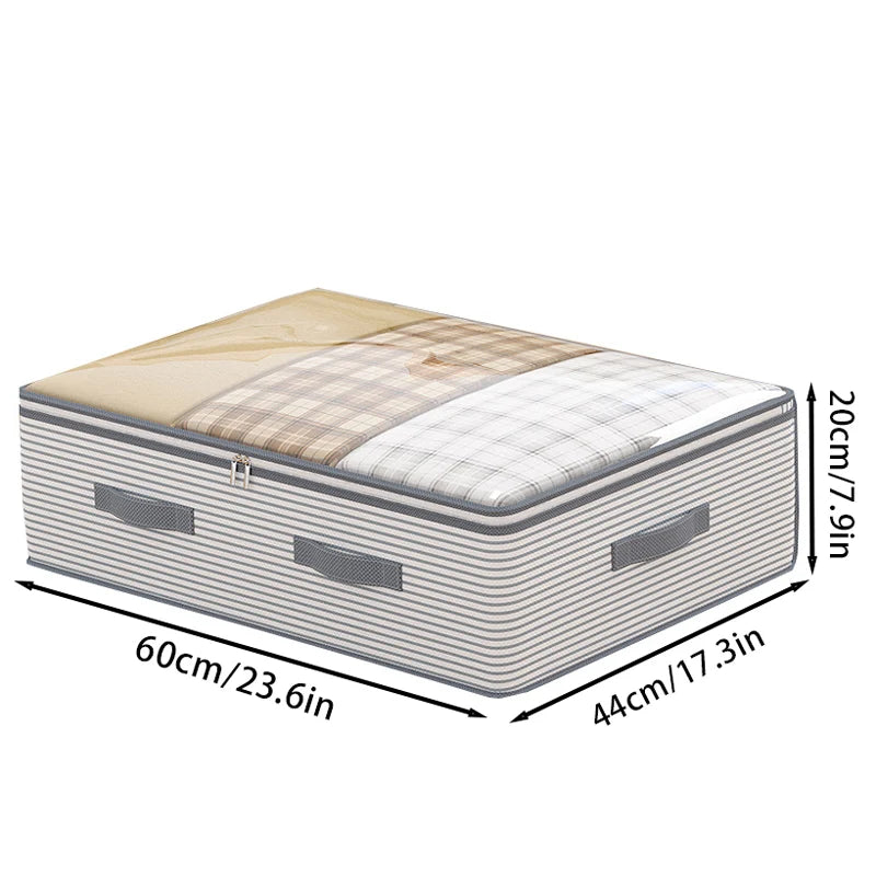 Large Bed Bottom Storage Box Foldable Clothing Quilt Storage Bag Household Dust and Moisture Bedroom Toy Sundries Organizing Bag