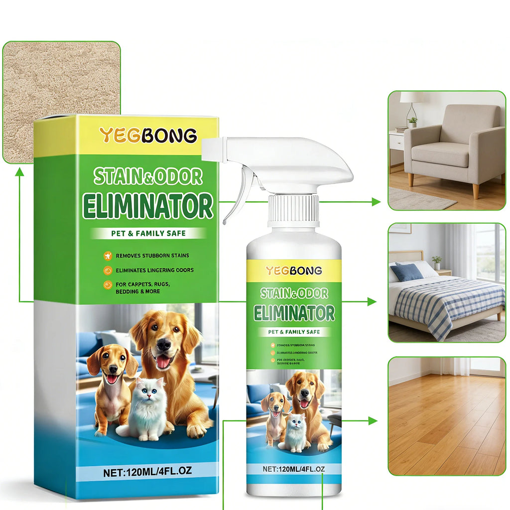 Pet Stain Remover Deep Cleaning Easily Dissolve Stubborn Urine Stains Eliminate Odor Restore Home Freshness Pet-Friendly Cleaner