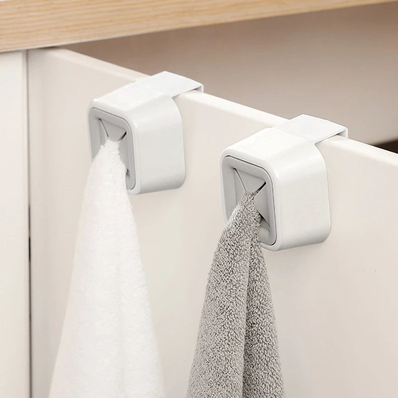 2/3/4pcs Towel Clip Storage Racks Punch-free Hook Dishcloth Dishtowel Glove Hand Towel Hook Kitchen Bathroom Wardrobe Organizer