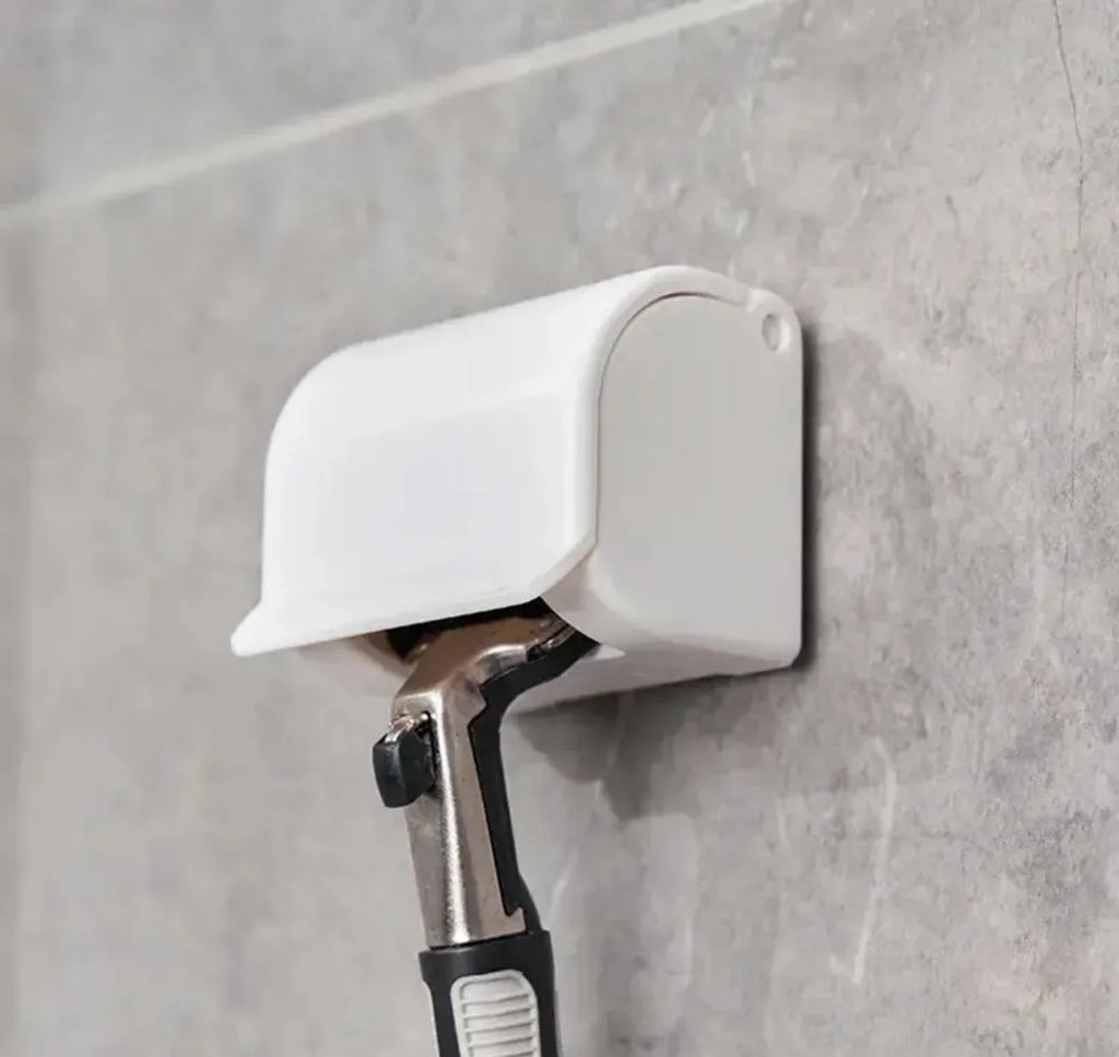 Wall Mounted Shaver Rack Waterproof Dustproof Non Perforated Storage Rack For Shaver Razor Bathroom Shaver Rust Proof Organizer