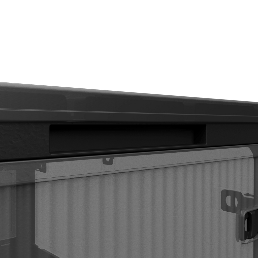 506QT 4-Pack Transparent Stackable Storage Bins with 5 Doors to Open with Wheels, Folding Plastic Craft Containers Large Closet Organizers Box for Bedrooms Living Rooms Study Kids' Toys, Black