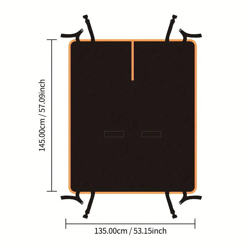 Dog Car Seat Cover for Back Seat,Oxford Cloth Durable Scratchproof Dog Hammock,Pet Seat Cover Protector for Cars,Trucks and SUV
