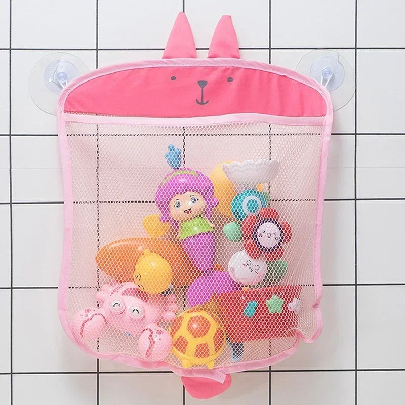 Toys Storage Net Bag Baby Bathroom Mesh Bag For Children Bath Toys Kid Basket Cartoon Animal Shapes Cloth Sand Sucker Organizer