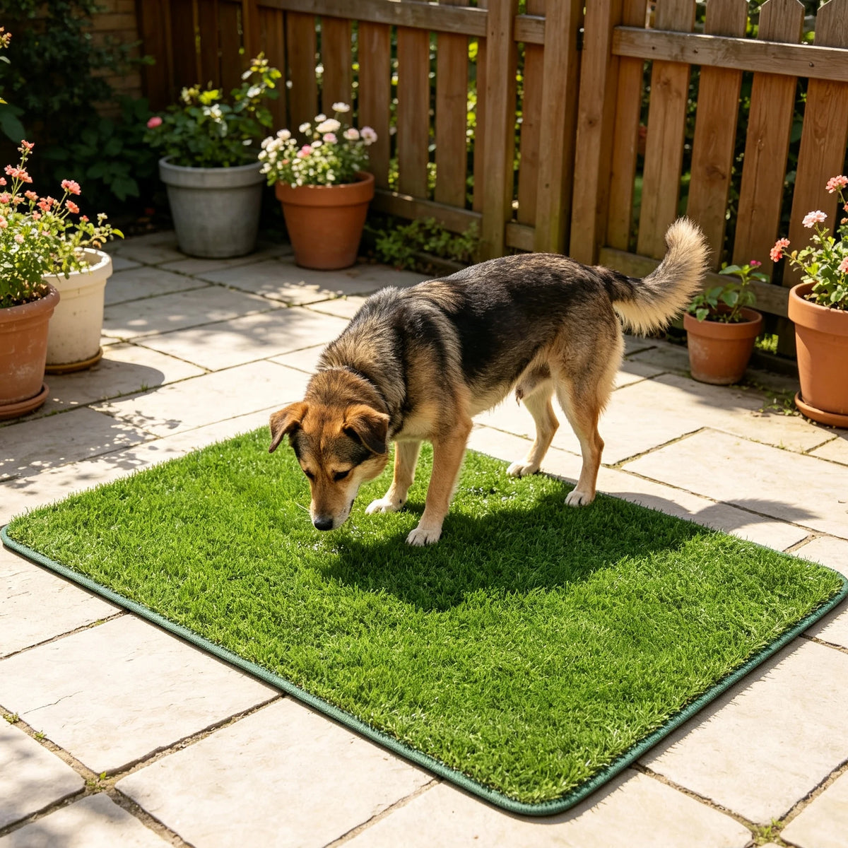 Washable Dog Grass Mat Artificial Grass Dog Potty Trainer Odor-Control Lawn for Pet Training Easy-Clean Pee Pad Non-Slip Backing
