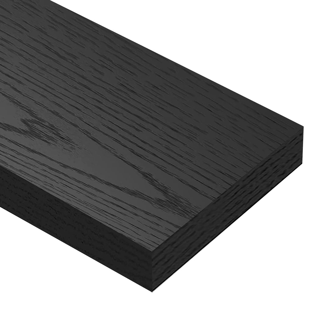 QEEIG Bathroom Floating Shelves for Wall - 15.7" Wall Mounted Shelf Over Toilet Farmhouse Home Decor Display Bookshelf Small 15.7 x 6.7 inch Set of 2, Rustic Brown (008-40BN)