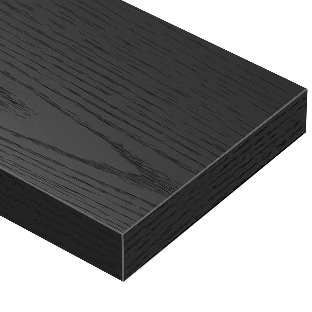 QEEIG Bathroom Floating Shelves for Wall - 15.7" Wall Mounted Shelf Over Toilet Farmhouse Home Decor Display Bookshelf Small 15.7 x 6.7 inch Set of 2, Rustic Brown (008-40BN)