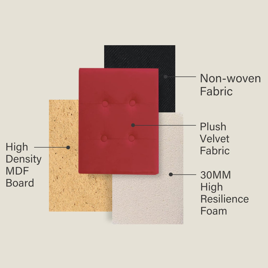 LINMAGCO Ottoman Storage Ottoman with Storage Small Foot Rest Stool Under Desk Stool Short Folding Footrest Linen Cloth Dark Gray 16X12X12IN