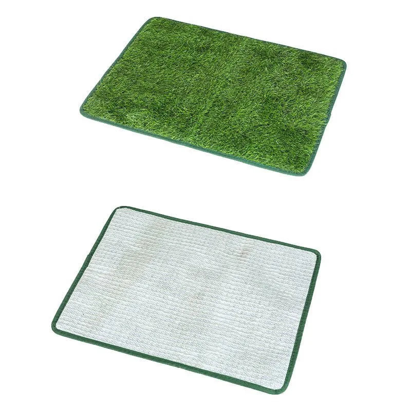 Washable Dog Grass Mat Artificial Grass Dog Potty Trainer Odor-Control Lawn for Pet Training Easy-Clean Pee Pad Non-Slip Backing