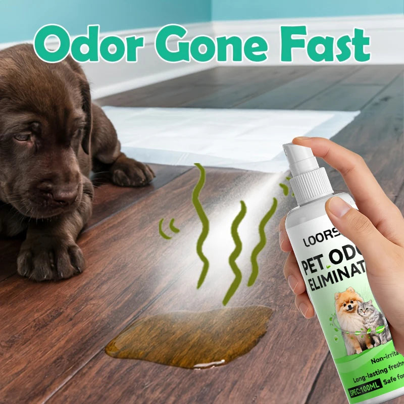 Pet Urine Odor Remover Spray - Heavy-Duty Urine Eliminator, Safe for Carpets, Floors & Furniture, Suitable for Dogs & Cats