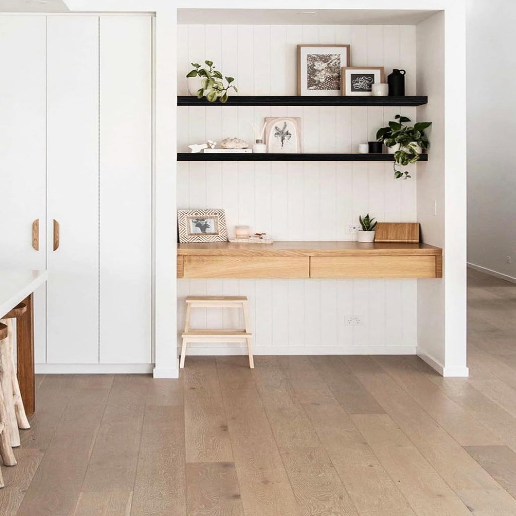 QEEIG Bathroom Floating Shelves for Wall - 15.7" Wall Mounted Shelf Over Toilet Farmhouse Home Decor Display Bookshelf Small 15.7 x 6.7 inch Set of 2, Rustic Brown (008-40BN)