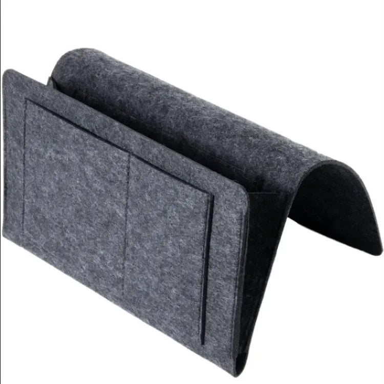Dormitory Storage Hang Bag Felt Bed Sofa Bedroom Carpet Store Content For CD Magazines, Stationery Pad Mobile Phones Sundries