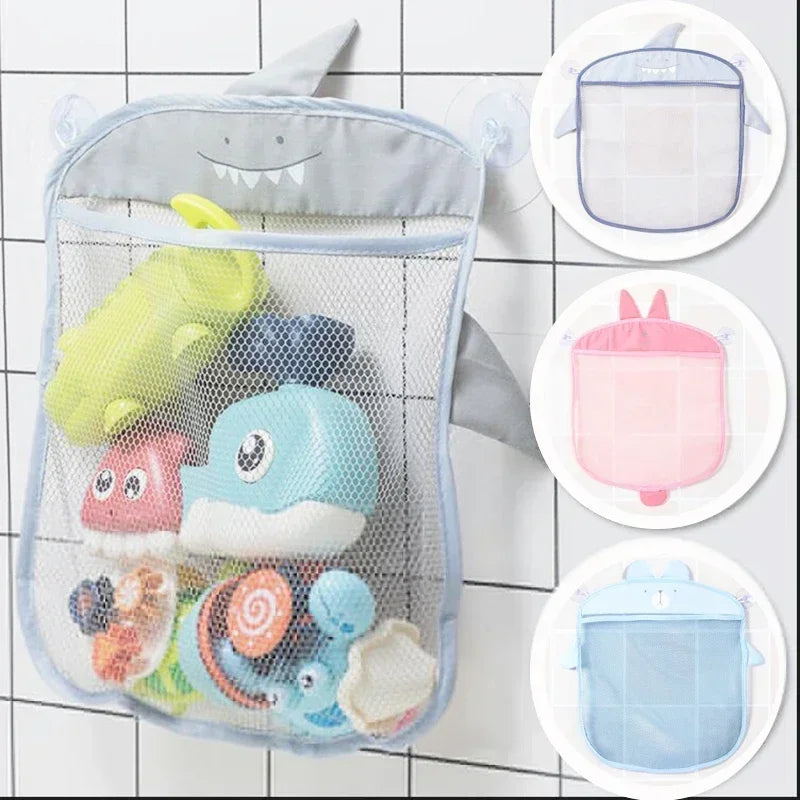 Toys Storage Net Bag Baby Bathroom Mesh Bag For Children Bath Toys Kid Basket Cartoon Animal Shapes Cloth Sand Sucker Organizer