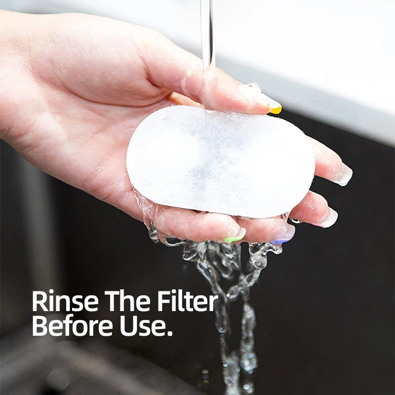 ROJECO Replaceable Water Fountain Filter For 2L Stainless Steel Cat Water Foutain Filters Cat Drinkers Pet Water Purifier Filter