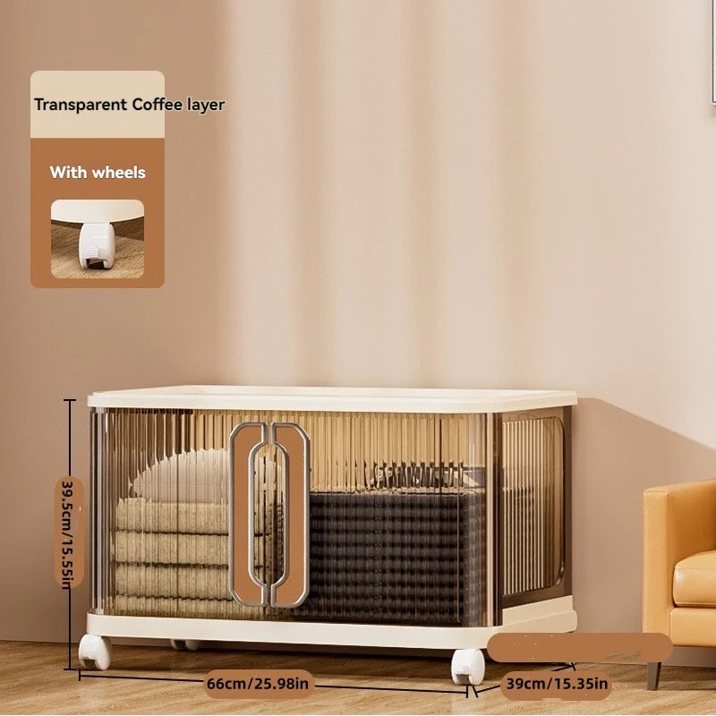 1Pc Foldableing Storage Cabinet Home Living Room Bedroom Gap Storage Cabinet Bedside Sliding Door Finishing Storage Cabinet