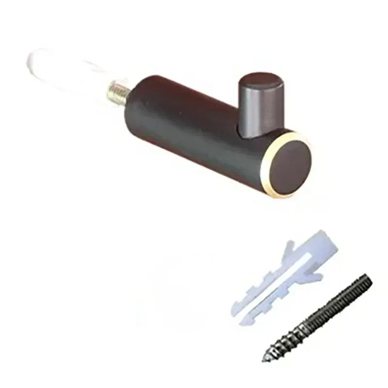 Brass Wall Hook – Gold and Black Towel Hanger for Bathroom, Kitchen, and Bedroom Storage