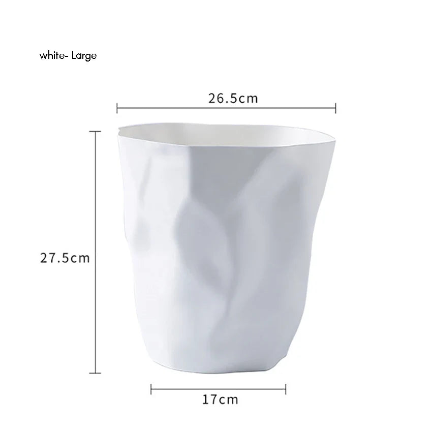 Stylish Bathroom Trash,Small/Large Plastic Garbage Can Wastebasket without Lid Garbage Baskets Container Bin For Home Or Office