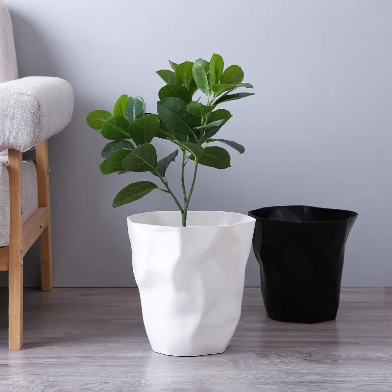 Stylish Bathroom Trash,Small/Large Plastic Garbage Can Wastebasket without Lid Garbage Baskets Container Bin For Home Or Office