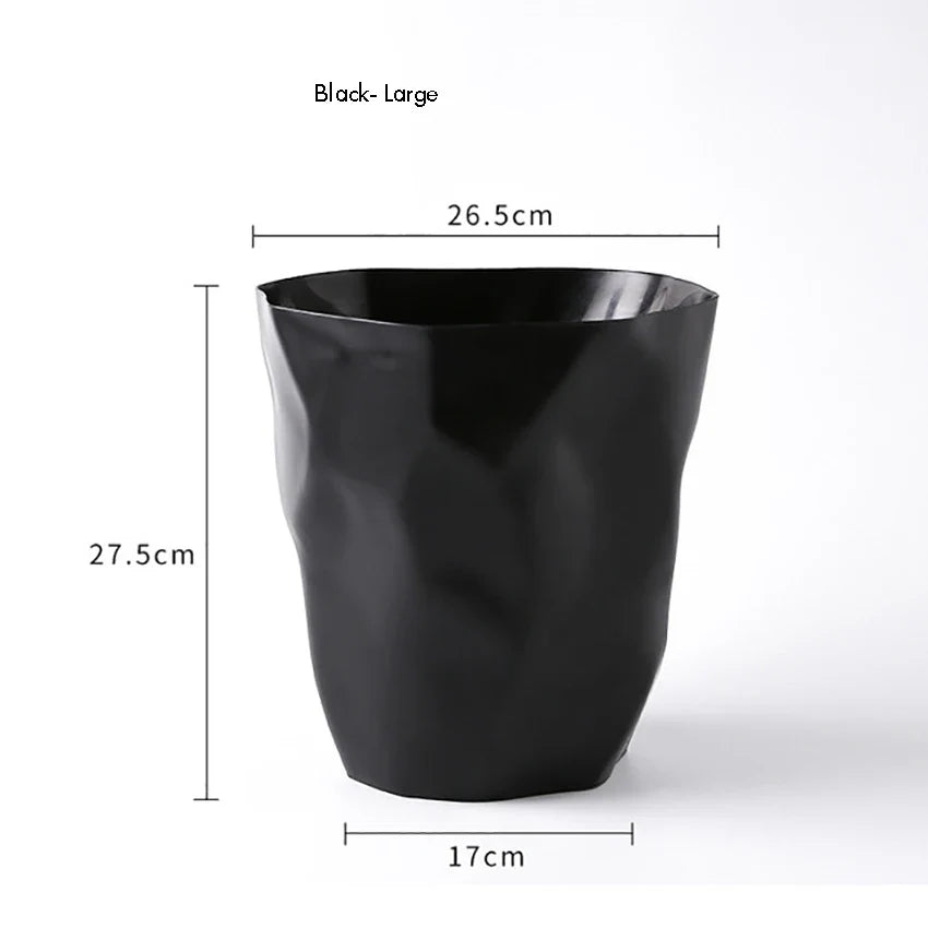 Stylish Bathroom Trash,Small/Large Plastic Garbage Can Wastebasket without Lid Garbage Baskets Container Bin For Home Or Office
