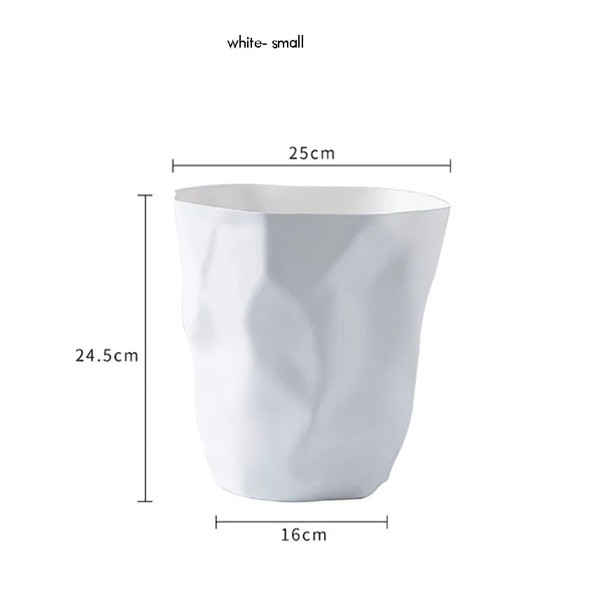 Stylish Bathroom Trash,Small/Large Plastic Garbage Can Wastebasket without Lid Garbage Baskets Container Bin For Home Or Office