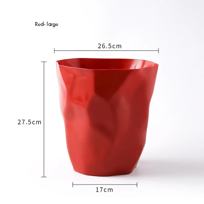 Stylish Bathroom Trash,Small/Large Plastic Garbage Can Wastebasket without Lid Garbage Baskets Container Bin For Home Or Office