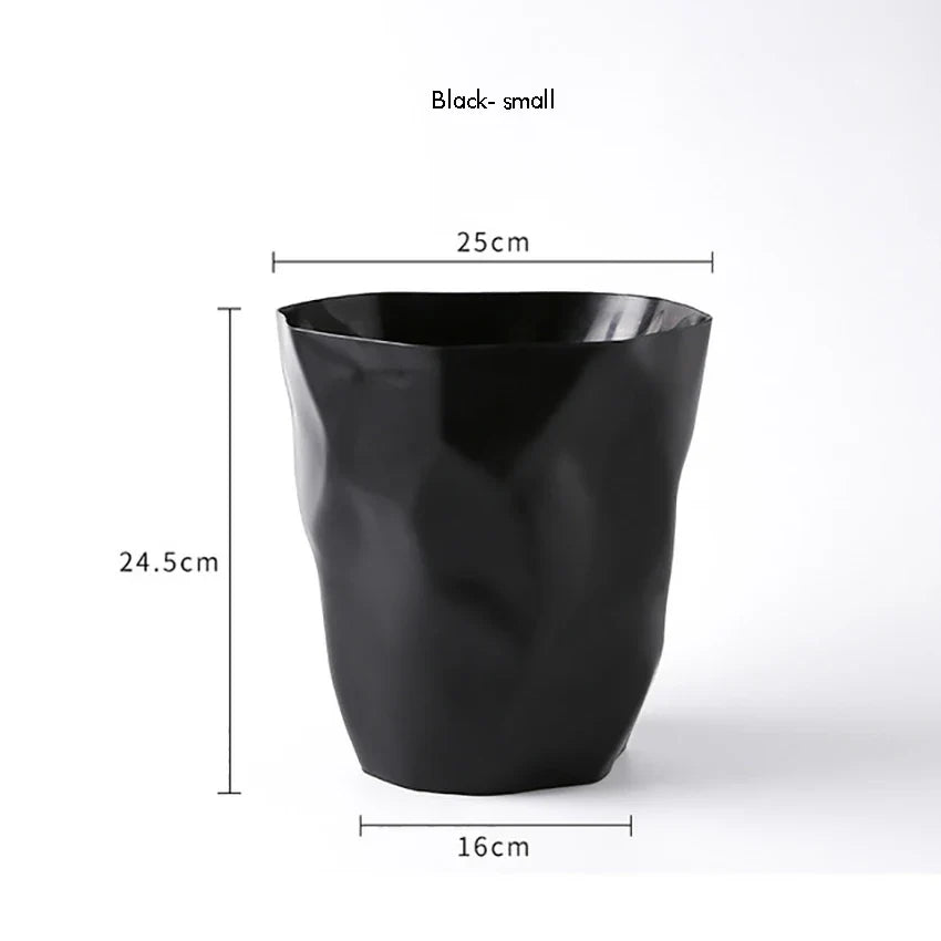 Stylish Bathroom Trash,Small/Large Plastic Garbage Can Wastebasket without Lid Garbage Baskets Container Bin For Home Or Office