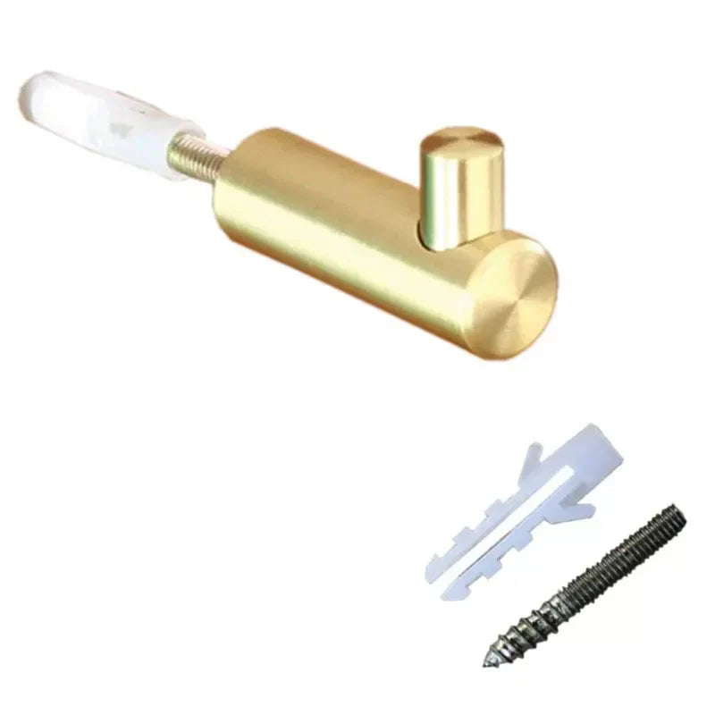 Brass Wall Hook – Gold and Black Towel Hanger for Bathroom, Kitchen, and Bedroom Storage