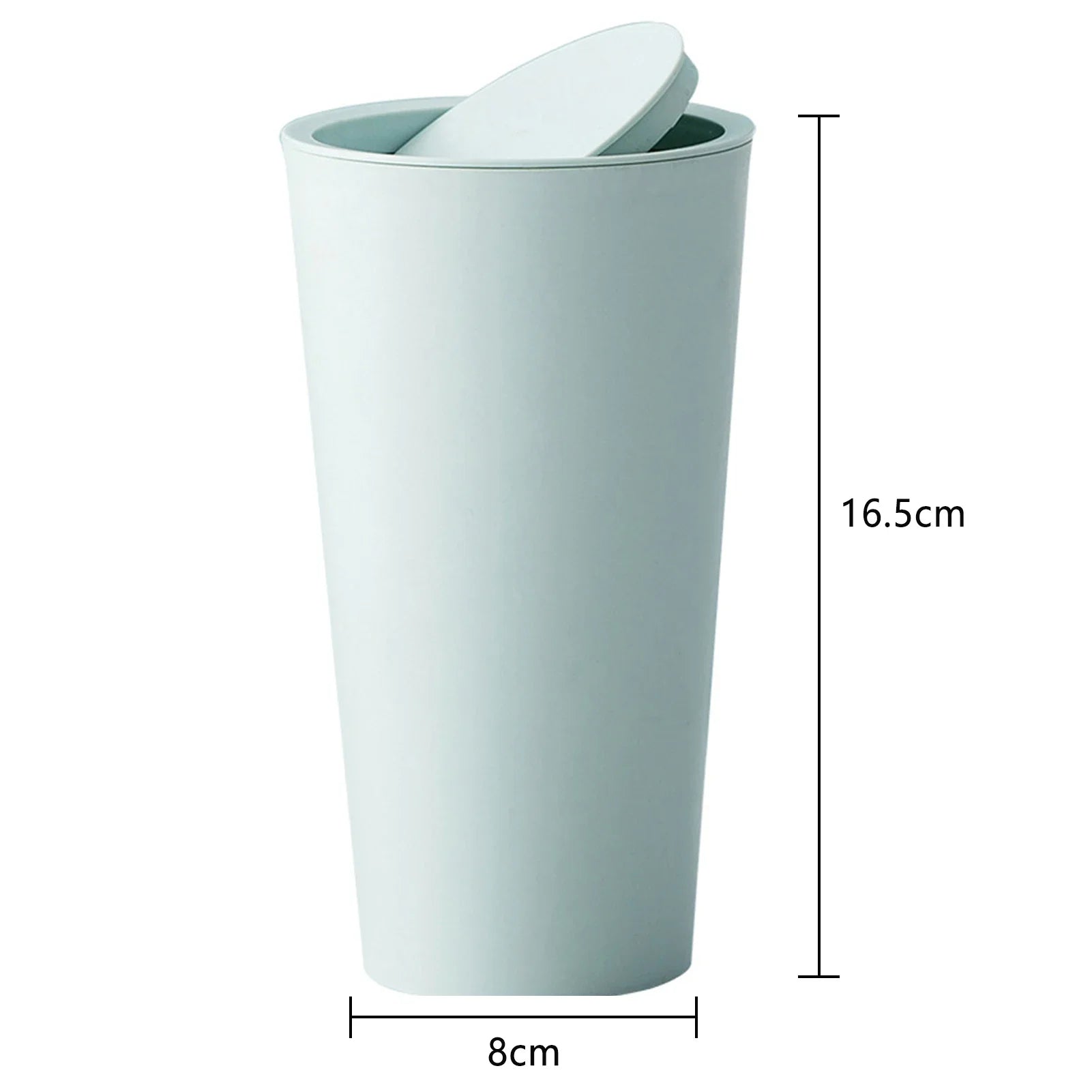 Mini Desktop Bin Small Trash Can with Cover Bedroom Trash Can Garbage Can Clean Workspace Storage Box Home Desk Trash Can