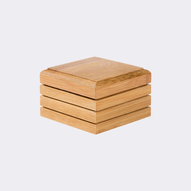 DecorBites™ Bamboo Soap Dish - Eco-Friendly Wooden Soap Rack for Bathroom Storage
