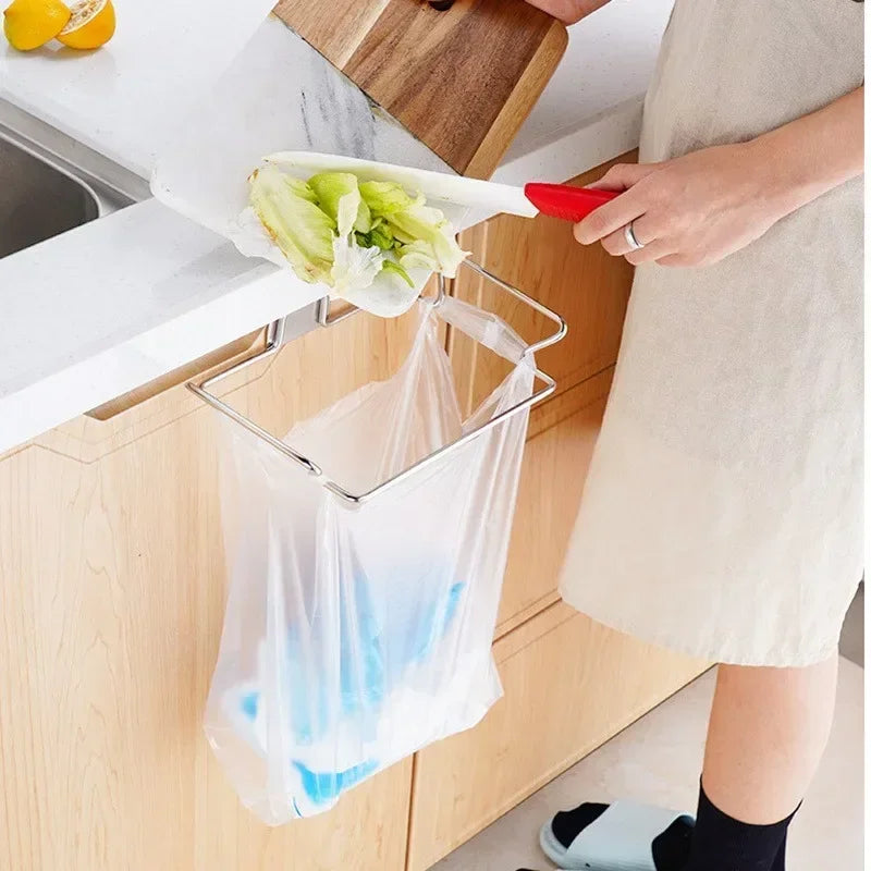Garbage Bag Storage Kitchen Garbage Organizer Plastic Bag Holder Organizing Hanging Garbage Collection Storage Bag