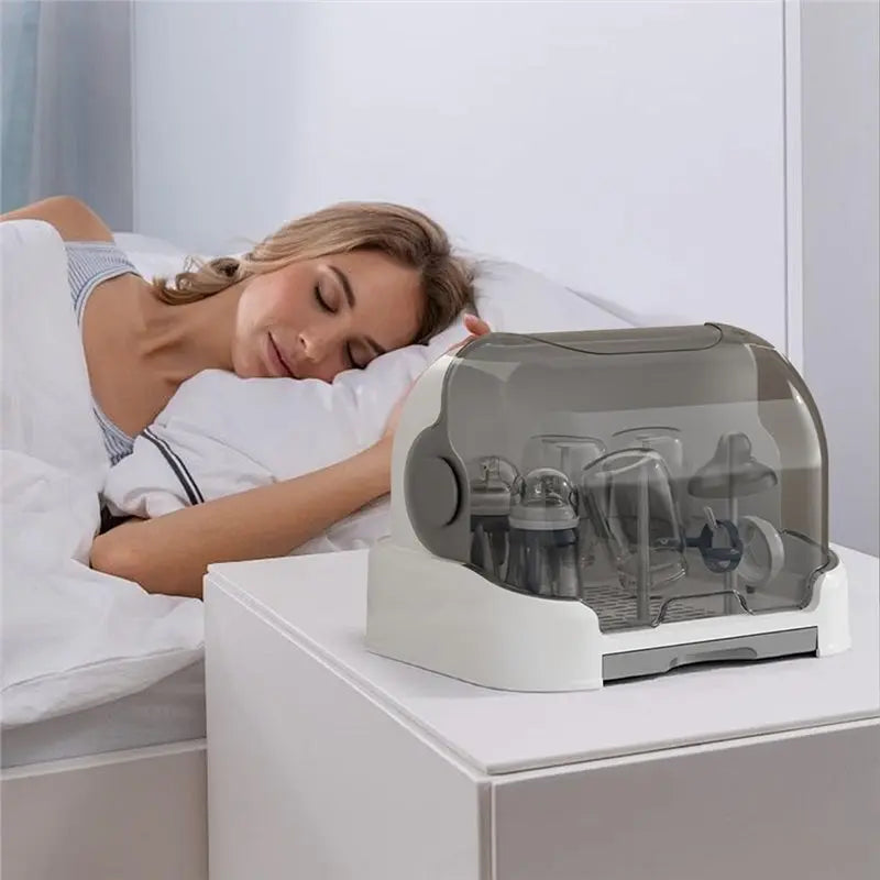 Covered Storage Box For Baby Bottle Organizer-Dustproof Container For Breast Milk And Kitchen, Bambino Bathroom