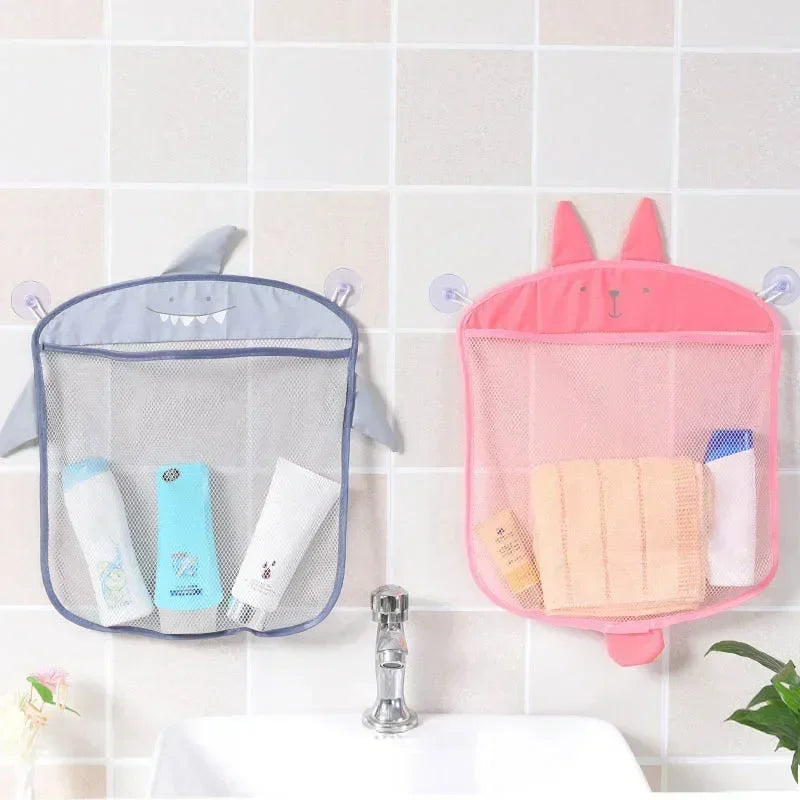 Toys Storage Net Bag Baby Bathroom Mesh Bag For Children Bath Toys Kid Basket Cartoon Animal Shapes Cloth Sand Sucker Organizer