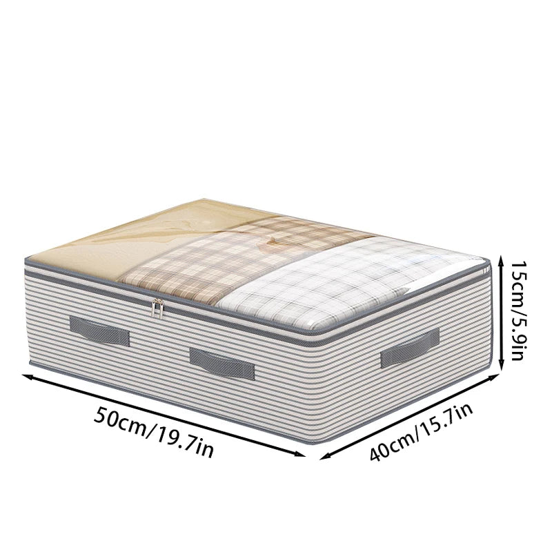 Large Bed Bottom Storage Box Foldable Clothing Quilt Storage Bag Household Dust and Moisture Bedroom Toy Sundries Organizing Bag
