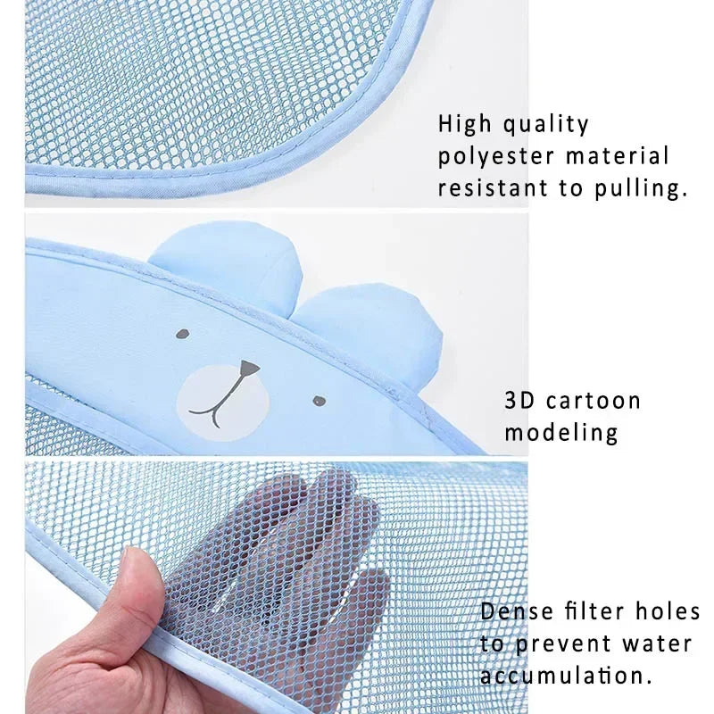 Toys Storage Net Bag Baby Bathroom Mesh Bag For Children Bath Toys Kid Basket Cartoon Animal Shapes Cloth Sand Sucker Organizer