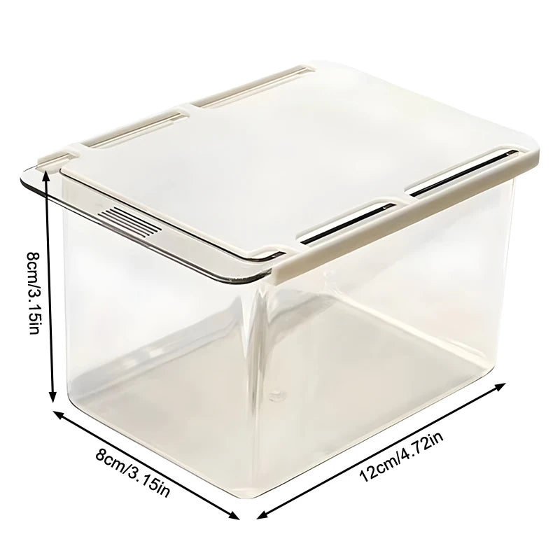 Drawer Style Storage Box Under The Mirror Cabinet Transparent Bathroom Cotton Stick Makeup Cotton Bathroom Pull-Out Storage