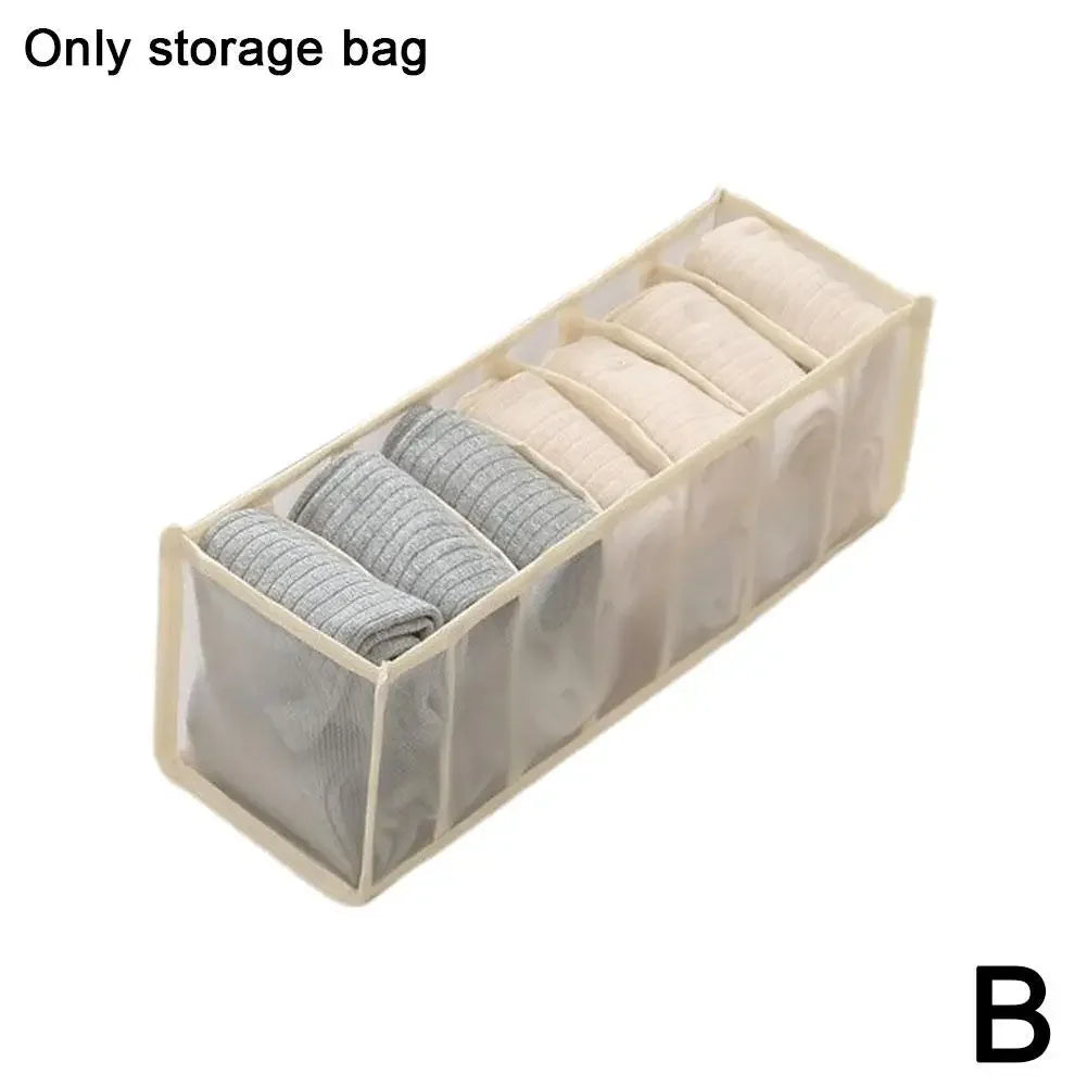 House Storage Box Nylon Mesh Baby Hive Drawers Organizer For Room Underwear Bra Socks Clothes Wardrobes Bedroom Cabinet X2y7