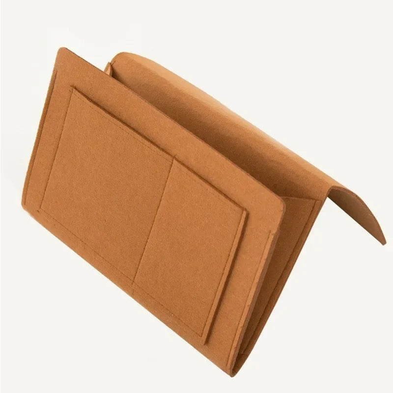 Dormitory Storage Hang Bag Felt Bed Sofa Bedroom Carpet Store Content For CD Magazines, Stationery Pad Mobile Phones Sundries