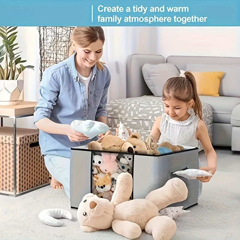 6pcs Foldable Clothes Storage Bins - Collapsible, Stackable, Reinforced Handles, Lids, Closet Organizers - For Clothing, Blanket, Toy, Shoe, Comforters Organization, Attractive Polka Dots Gray Bedroom Accessories