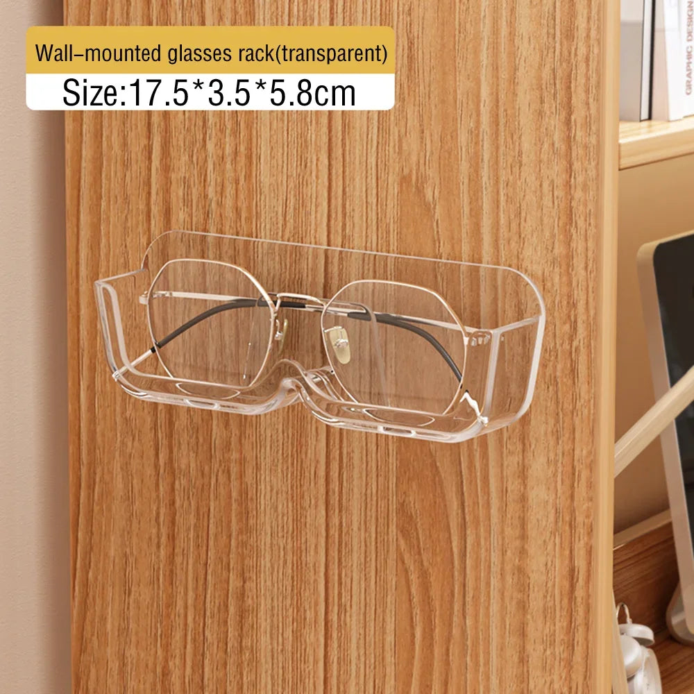 Wall-mounted Glasses Display Rack Storage Box Sunglasses Eyeglasses Storage Box Desktop Bathroom Bedroom Storage Rack