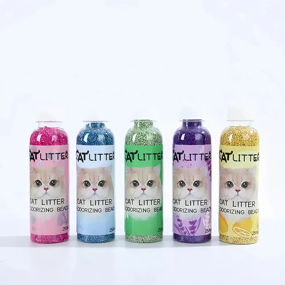 2025 Smell Comfortable Cat Litter Deodorizing Beads Aromatic Pure Natural Pet Odor Absorbs Deodorization Cat Odor Removal Beads
