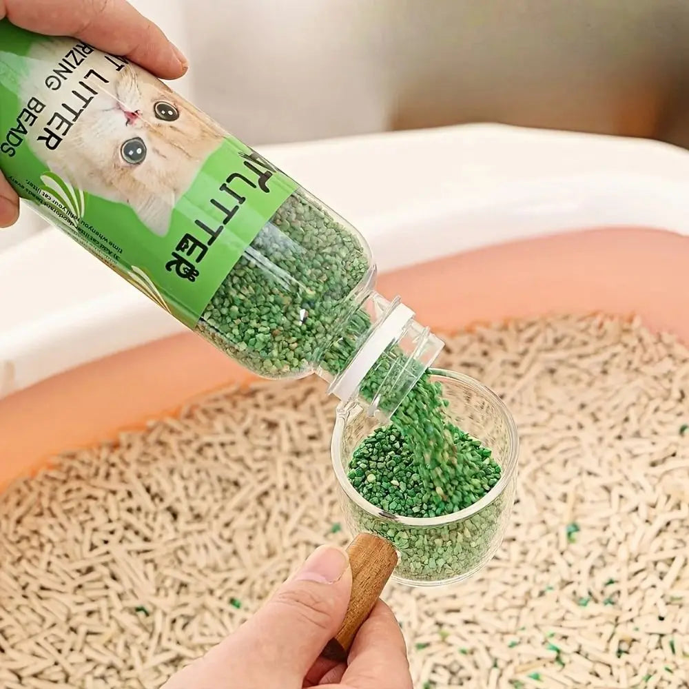2025 Smell Comfortable Cat Litter Deodorizing Beads Aromatic Pure Natural Pet Odor Absorbs Deodorization Cat Odor Removal Beads