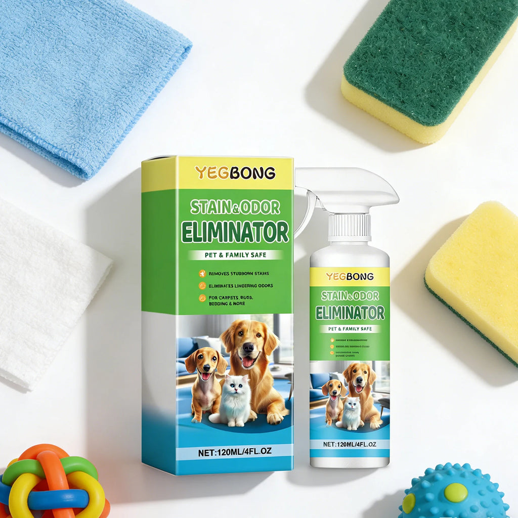 Pet Stain Remover Deep Cleaning Easily Dissolve Stubborn Urine Stains Eliminate Odor Restore Home Freshness Pet-Friendly Cleaner