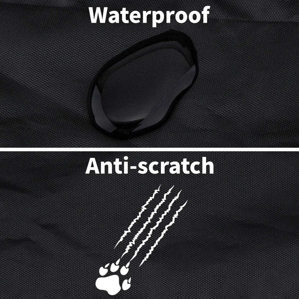 Black Heavy-Duty Waterproof Rear Seat Cover Universal Pet Dog Protector for Cars Back Seat Shield Resistant To Spills Scratches